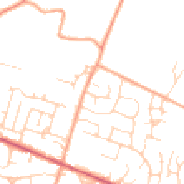 Daytime road noise heatmap for ME17 4PZ