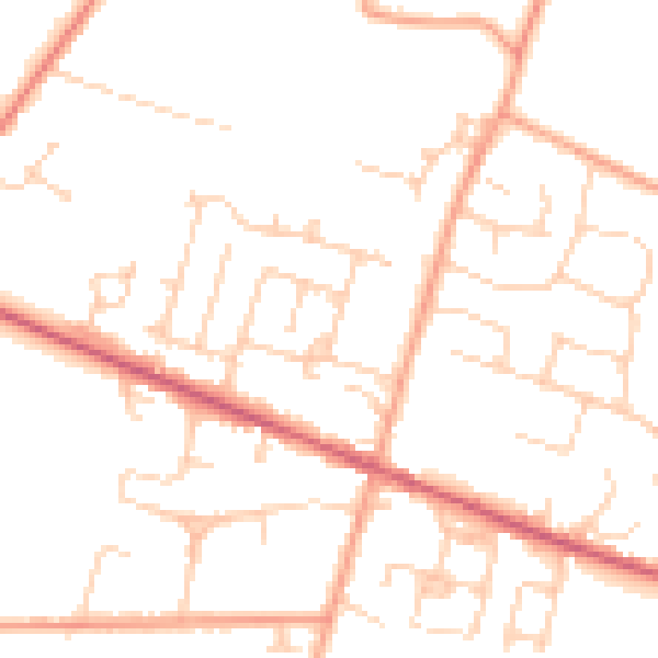 Daytime road noise heatmap for ME17 4QR