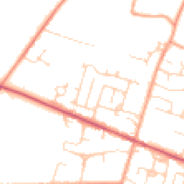 Daytime road noise heatmap for ME17 4QX