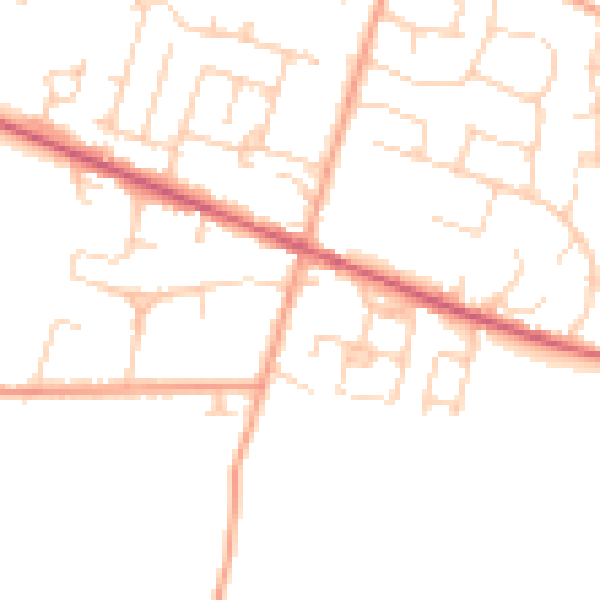 Daytime road noise heatmap for ME17 4RB