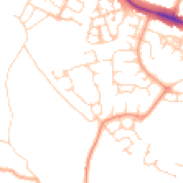 Daytime road noise heatmap for ME17 4SE