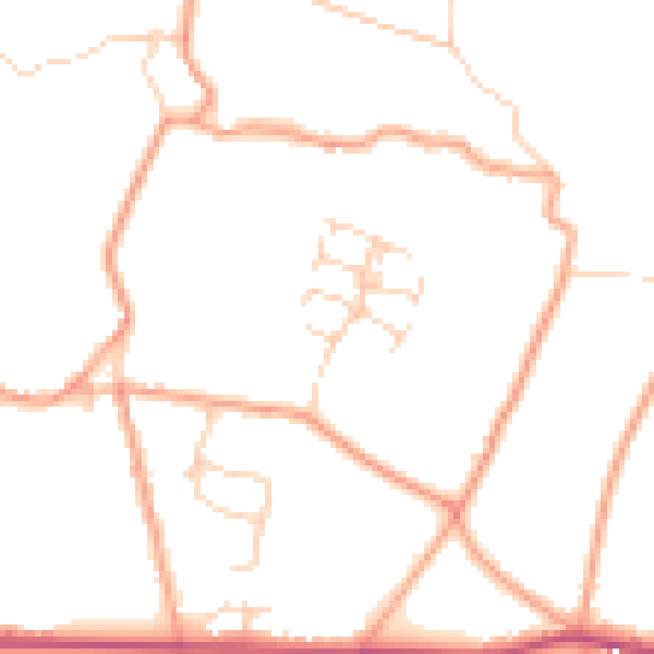 Daytime road noise heatmap for ME17 4ST