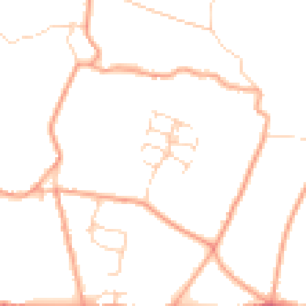 Daytime road noise heatmap for ME17 4SU