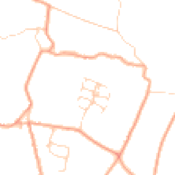 Daytime road noise heatmap for ME17 4SW