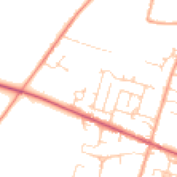 Daytime road noise heatmap for ME17 4TZ