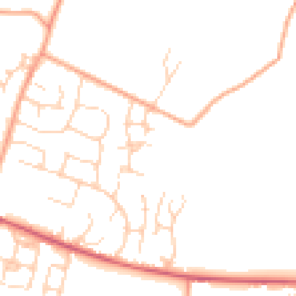 Daytime road noise heatmap for ME17 4UG