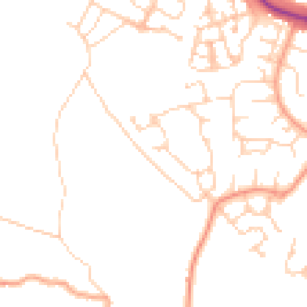 Daytime road noise heatmap for ME17 4UY