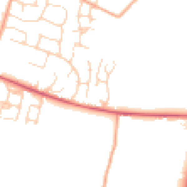 Daytime road noise heatmap for ME17 4XN
