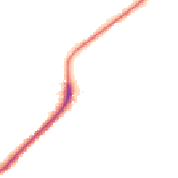 Night-time road noise heatmap for ME2 1AB