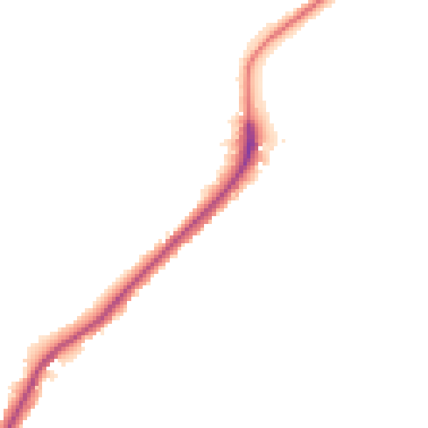Night-time road noise heatmap for ME2 1AD