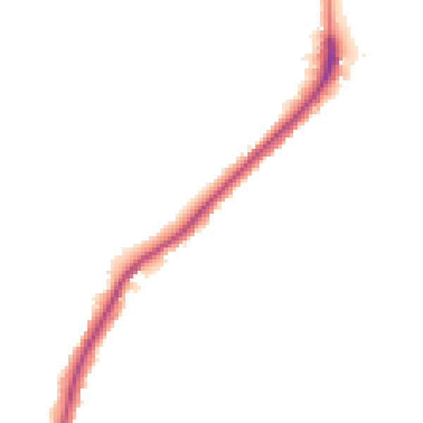 Night-time road noise heatmap for ME2 1AE