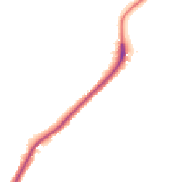 Night-time road noise heatmap for ME2 1AF