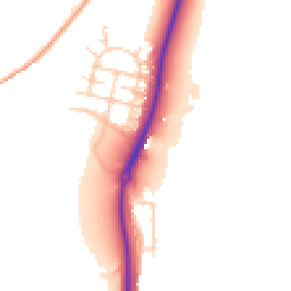 Daytime road noise heatmap for ME2 1AP