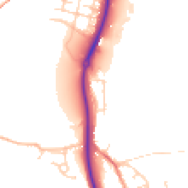 Daytime road noise heatmap for ME2 1AR