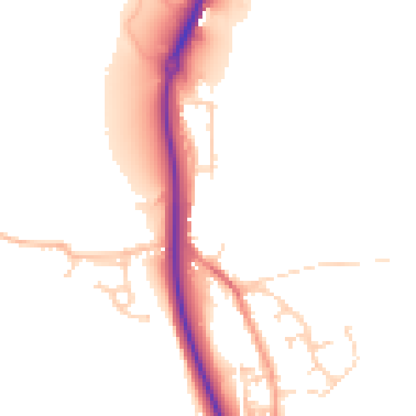 Daytime road noise heatmap for ME2 1AU