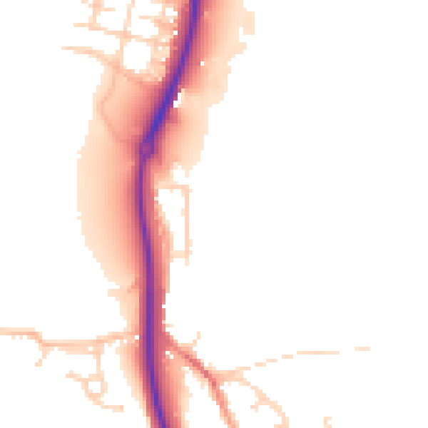 Daytime road noise heatmap for ME2 1AY