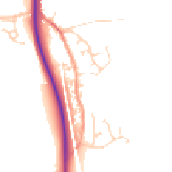 Daytime road noise heatmap for ME2 1BB