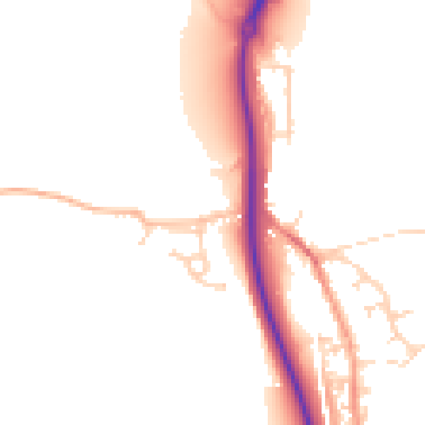 Daytime road noise heatmap for ME2 1BE