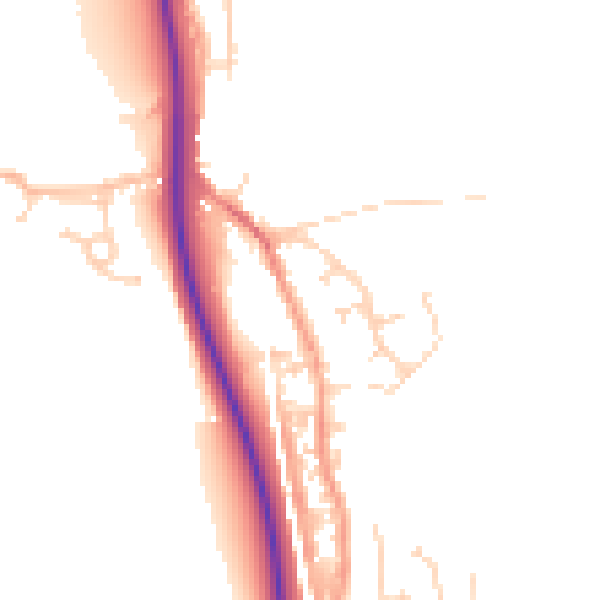 Daytime road noise heatmap for ME2 1BP