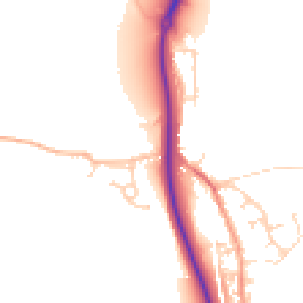 Daytime road noise heatmap for ME2 1BQ