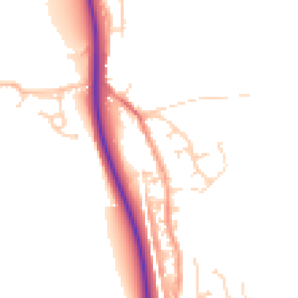 Daytime road noise heatmap for ME2 1BY
