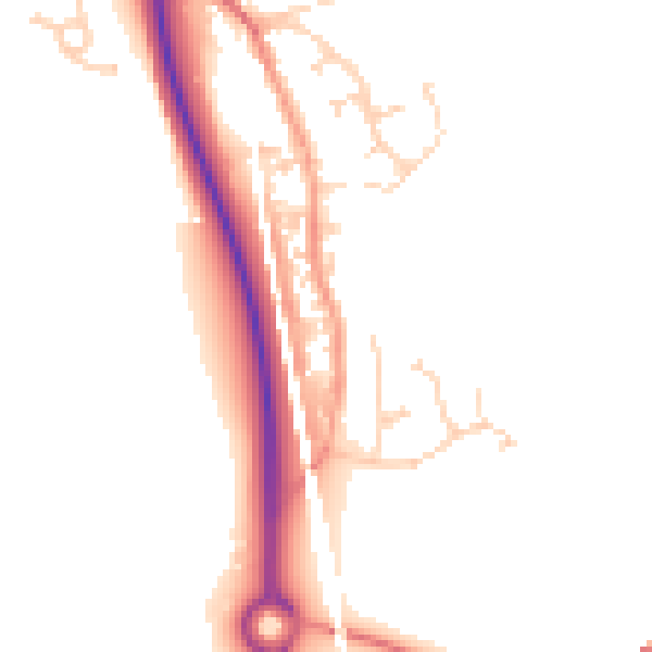 Daytime road noise heatmap for ME2 1BZ