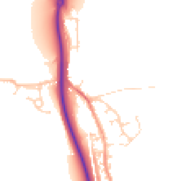 Daytime road noise heatmap for ME2 1DB