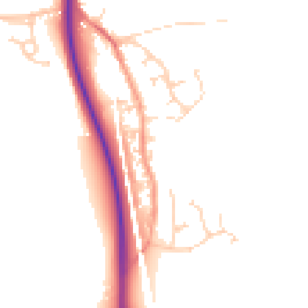 Daytime road noise heatmap for ME2 1DD