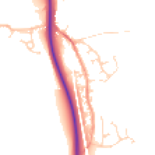 Daytime road noise heatmap for ME2 1DF