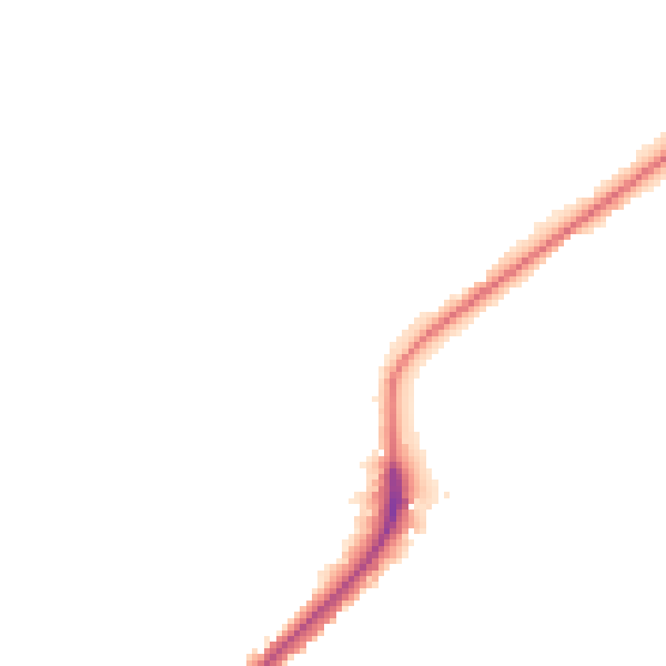 Night-time road noise heatmap for ME2 1DJ