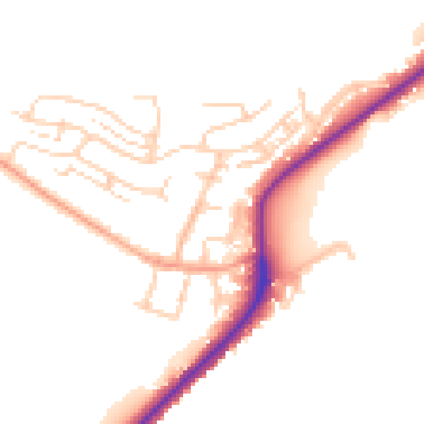 Daytime road noise heatmap for ME2 1DL