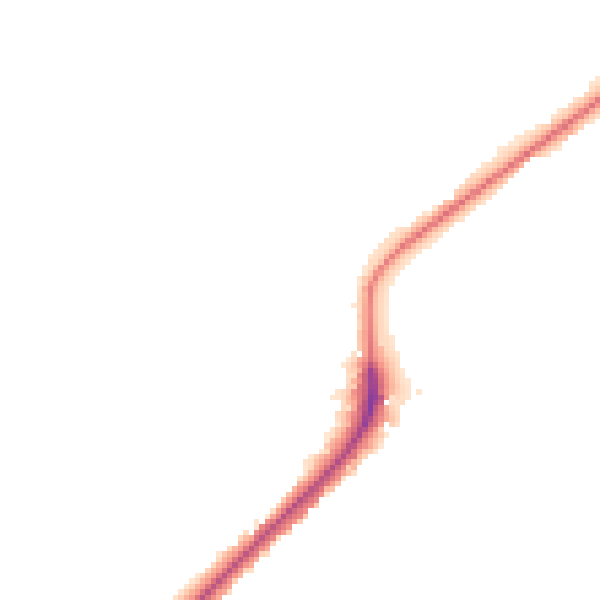 Night-time road noise heatmap for ME2 1DL