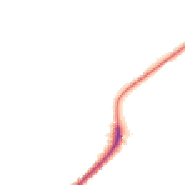 Night-time road noise heatmap for ME2 1DN