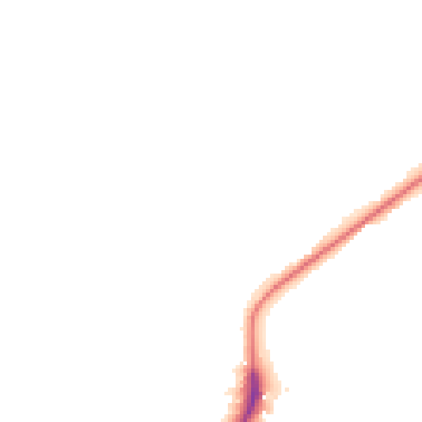 Night-time road noise heatmap for ME2 1EE