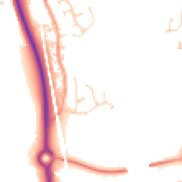 Daytime road noise heatmap for ME2 1ES