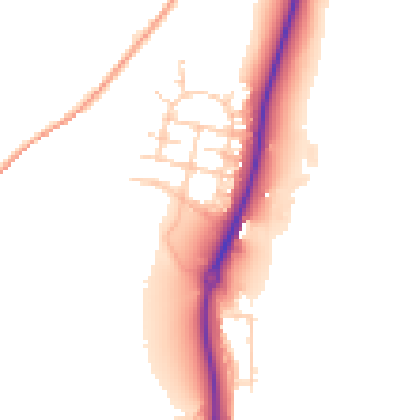 Daytime road noise heatmap for ME2 1FG