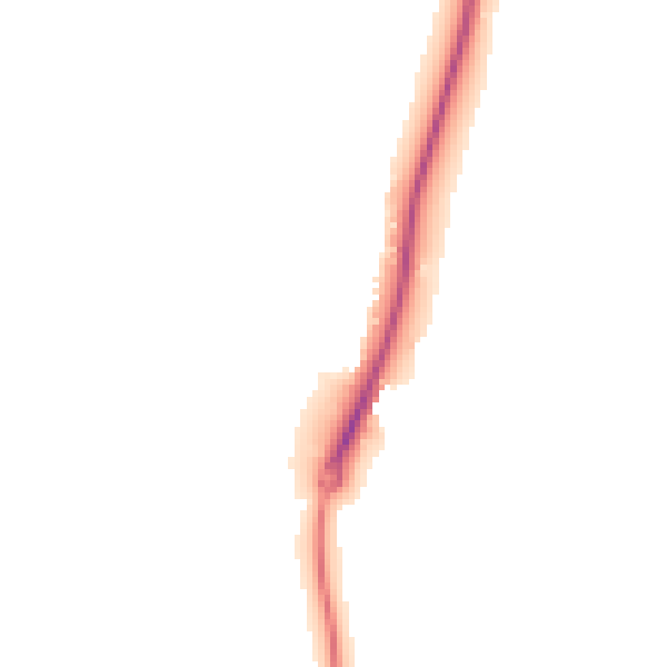 Night-time road noise heatmap for ME2 1FJ
