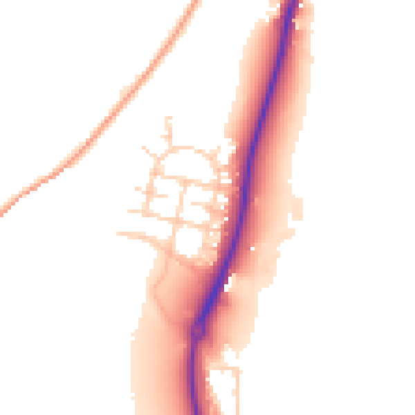 Daytime road noise heatmap for ME2 1FL