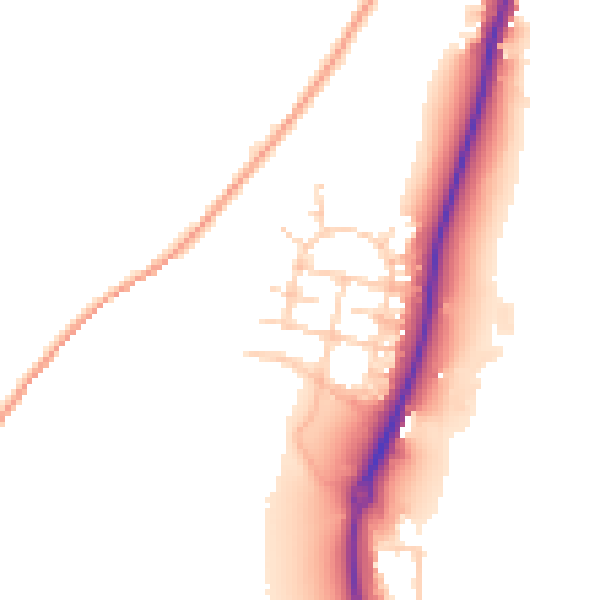 Daytime road noise heatmap for ME2 1FP