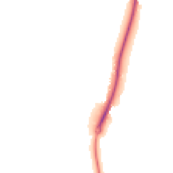 Night-time road noise heatmap for ME2 1GE