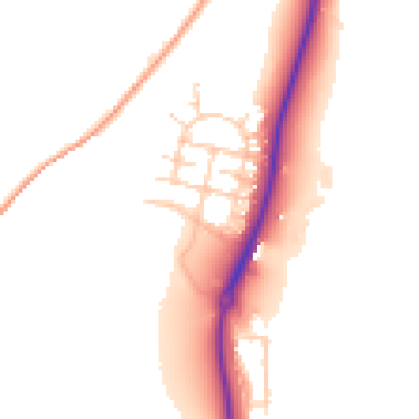 Daytime road noise heatmap for ME2 1GF