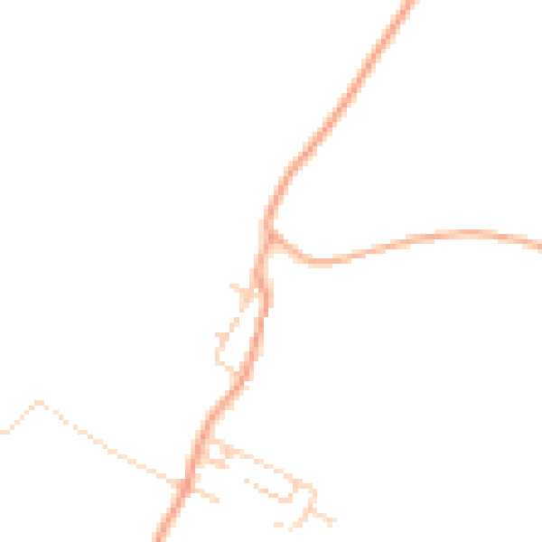 Daytime road noise heatmap for ME2 1HT