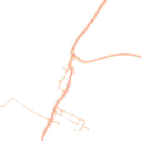 Daytime road noise heatmap for ME2 1HU