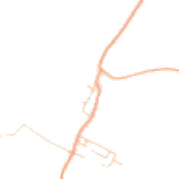 Daytime road noise heatmap for ME2 1HX