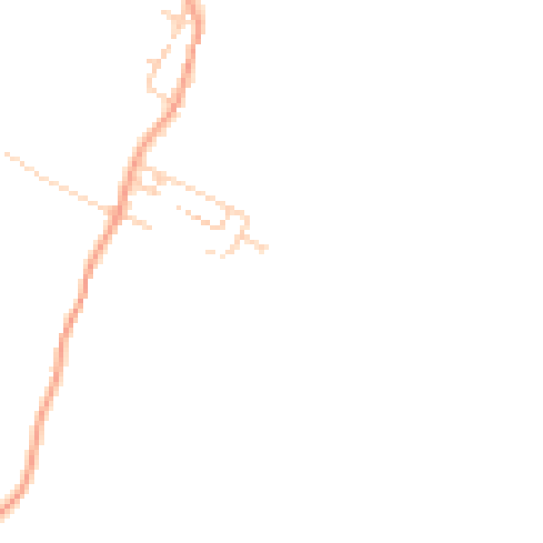 Daytime road noise heatmap for ME2 1JY