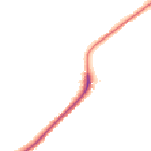 Night-time road noise heatmap for ME2 1LJ