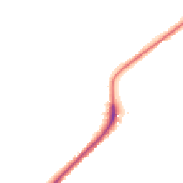 Night-time road noise heatmap for ME2 1LN