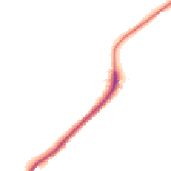 Night-time road noise heatmap for ME2 1LR