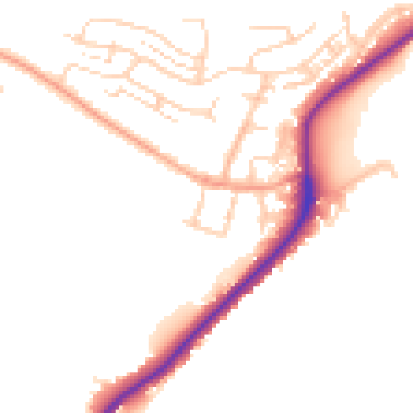 Daytime road noise heatmap for ME2 1LT