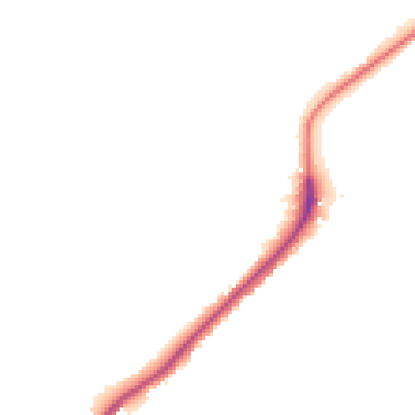 Night-time road noise heatmap for ME2 1LT